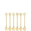 Set Cucchiaini Oro Party Oriental 6 Pezzi -Negozio Di Mobili sambonet set cucchiaini oro party oriental 6 pezzi