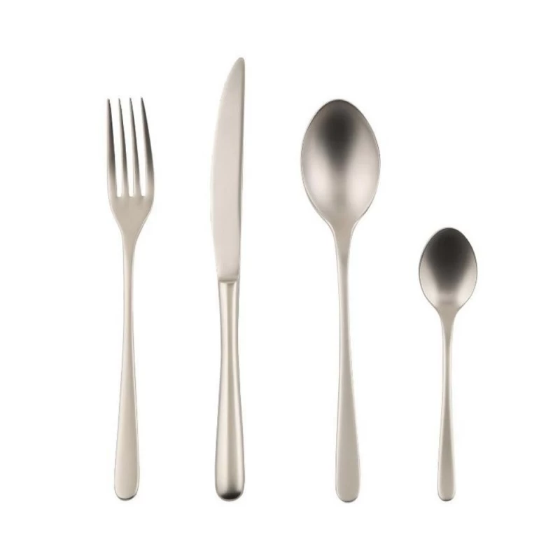 Taste Servizio Posate 24 Pz Champagne Opaco 3 Taste Servizio Posate 24 Pz Champagne Opaco