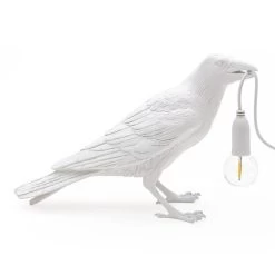 Seletti Lampada Da Tavolo Bird Waiting White By Marcantonio -Negozio Di Mobili seletti lampada da tavolo bird waiting white by marcantonio 3
