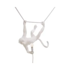 Seletti Lampada In Resina "Monkey Lamp" Swing 59x40x44cm