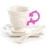 Seletti Set Da Caffè In Porcellana “I-Wares” Con Manico Fucsia -Negozio Di Mobili seletti set da caffe in porcellana i wares con manico fucsia