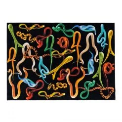 Seletti Tappeto Rettangolare Snakes Toiletpaper 194x280cm