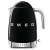 Smeg Bollitore 3D 50's Style Nero A Temperatura Variabile 1.7l