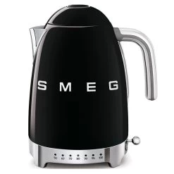 Smeg Bollitore 3D 50's Style Nero A Temperatura Variabile 1.7l