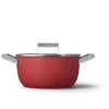 Smeg Casseruola Bassa Antiaderente Cookware Rosso Estetica 50's Style Ø24cm -Negozio Di Mobili smeg casseruola bassa antiaderente cookware rosso estetica 50 s style o24cm