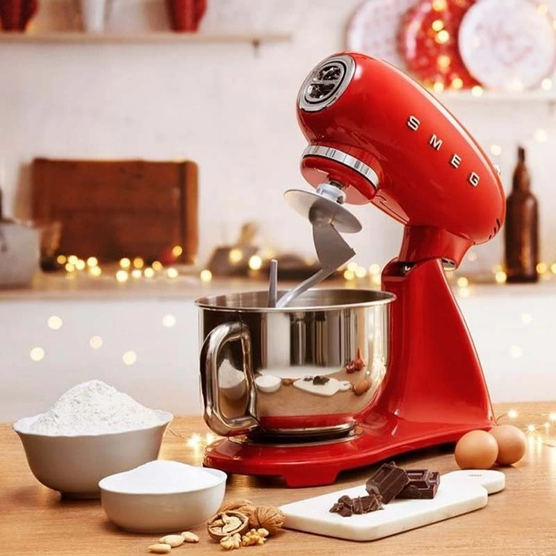 Smeg Impastatrice 50's Style Rossa Full Color 3 Smeg Impastatrice 50's Style Rossa Full Color