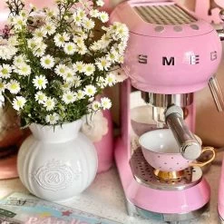 Smeg Macchina Da Caffè Espresso 50's Style Rosa -Negozio Di Mobili smeg macchina da caffe espresso 50 s style rosa 3