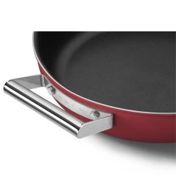 Smeg Tegame Antiaderente Cookware Rosso Estetica 50's Style Ø28cm -Negozio Di Mobili smeg tegame antiaderente cookware rosso estetica 50 s style o28cm 3