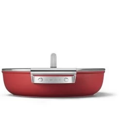 Smeg Tegame Antiaderente Cookware Rosso Estetica 50's Style Ø28cm -Negozio Di Mobili smeg tegame antiaderente cookware rosso estetica 50 s style o28cm 4