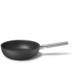 Smeg Wok Antiaderente Cookware Nero Estetica 50's Style Ø30cm