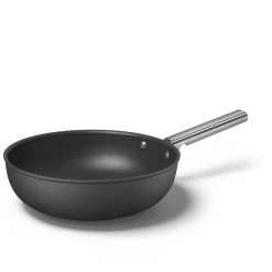 Smeg Wok Antiaderente Cookware Nero Estetica 50's Style Ø30cm -Negozio Di Mobili smeg wok antiaderente cookware nero estetica 50 s style o30cm 3