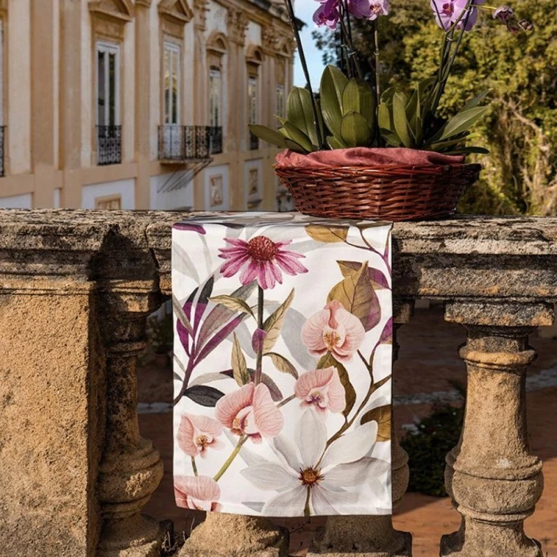 The Napking Runner In Raso Floralia 45x150cm 3 The Napking Runner In Raso Floralia 45x150cm