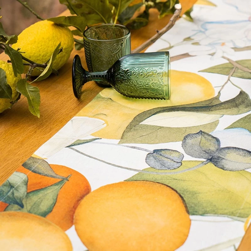 The Napking Striscia Arredo Amalfi In Lino 37x220cm 3 The Napking Striscia Arredo Amalfi In Lino 37x220cm