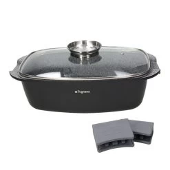 Rostiera Ambiziosa 32x20 Cm Con Coperchio + Presine