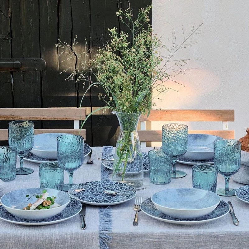 Set 6 Calici Vino Serena Turchese 450cc 4 Set 6 Calici Vino Serena Turchese 450cc - immagine 2