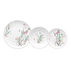 Set Piatti Butterfly Ball Rosa 18pz