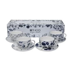 Tokyo Design Set 4 Tazzine Caffè Flora Japonica Con Piattini -Negozio Di Mobili tokyo design set 4 tazzine caffe flora japonica con piattini 2