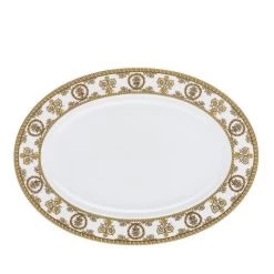 Versace Baroque Bianco Piatto Ovale 34cm