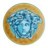 Versace Medusa Amplified Blue Coin Piatto Segnaposto 33 Cm