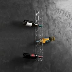 Portabottiglie Da Parete Bacco In Plexiglass Trasparente